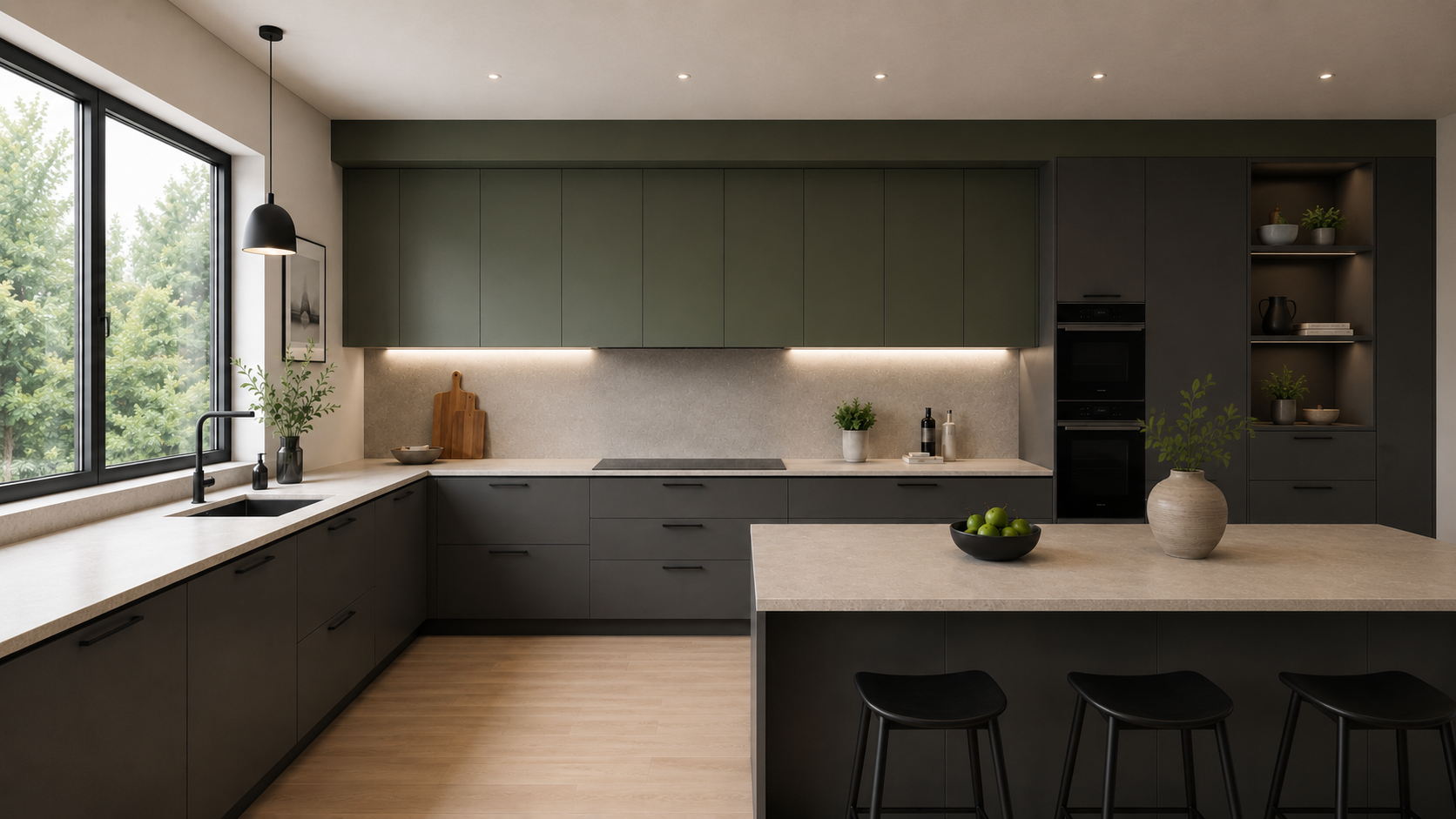 Custom built-in shelving